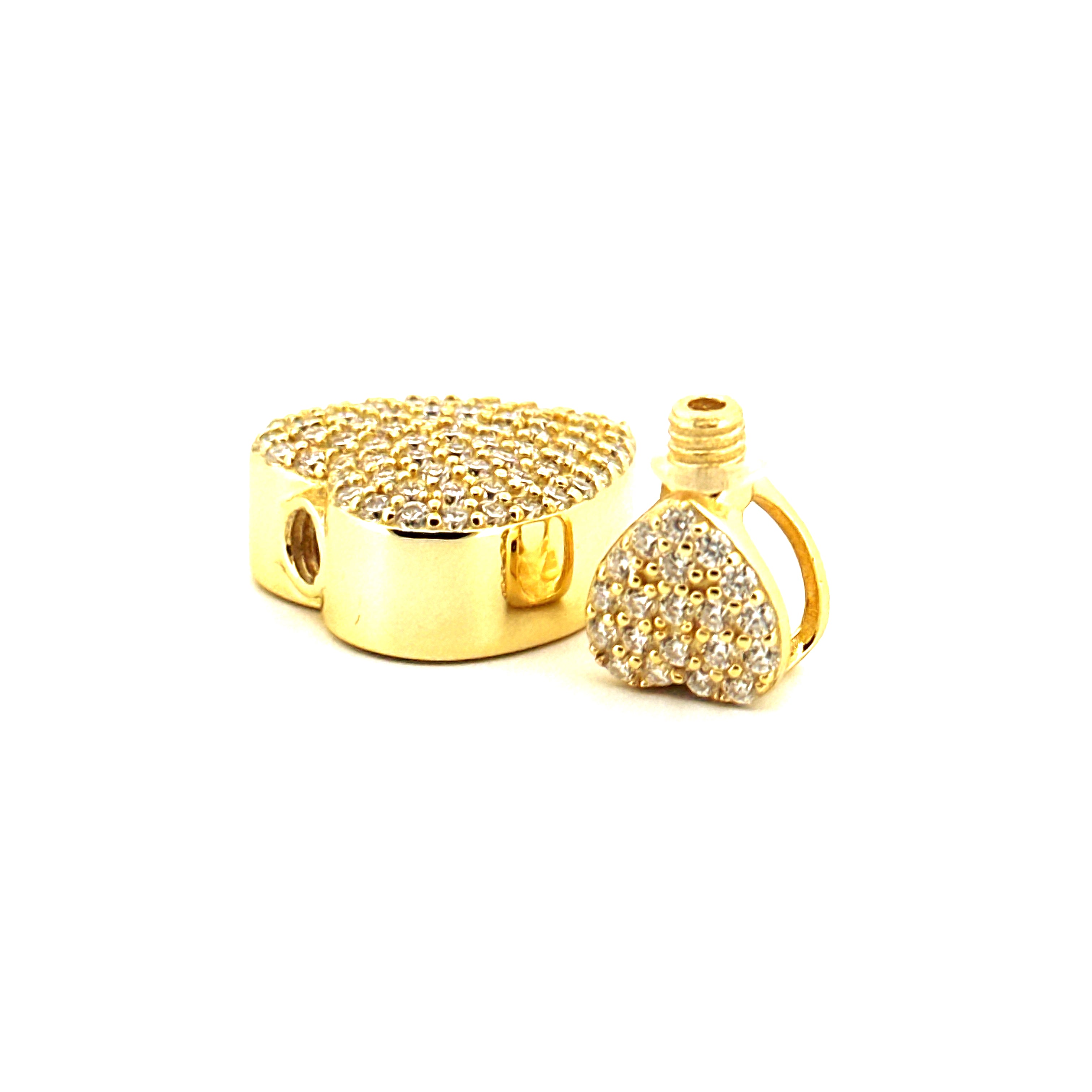Heart Urn Pendant, Gold Cremation Urn Pendant for Human or Pet Ashes