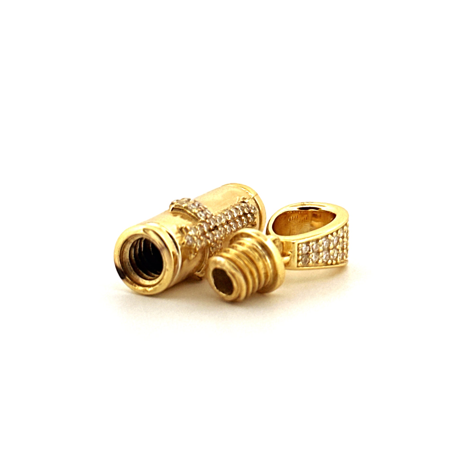 Cross Urn Pendant – Cylinder Cremation Urn Pendant for Pet or Human Ashes