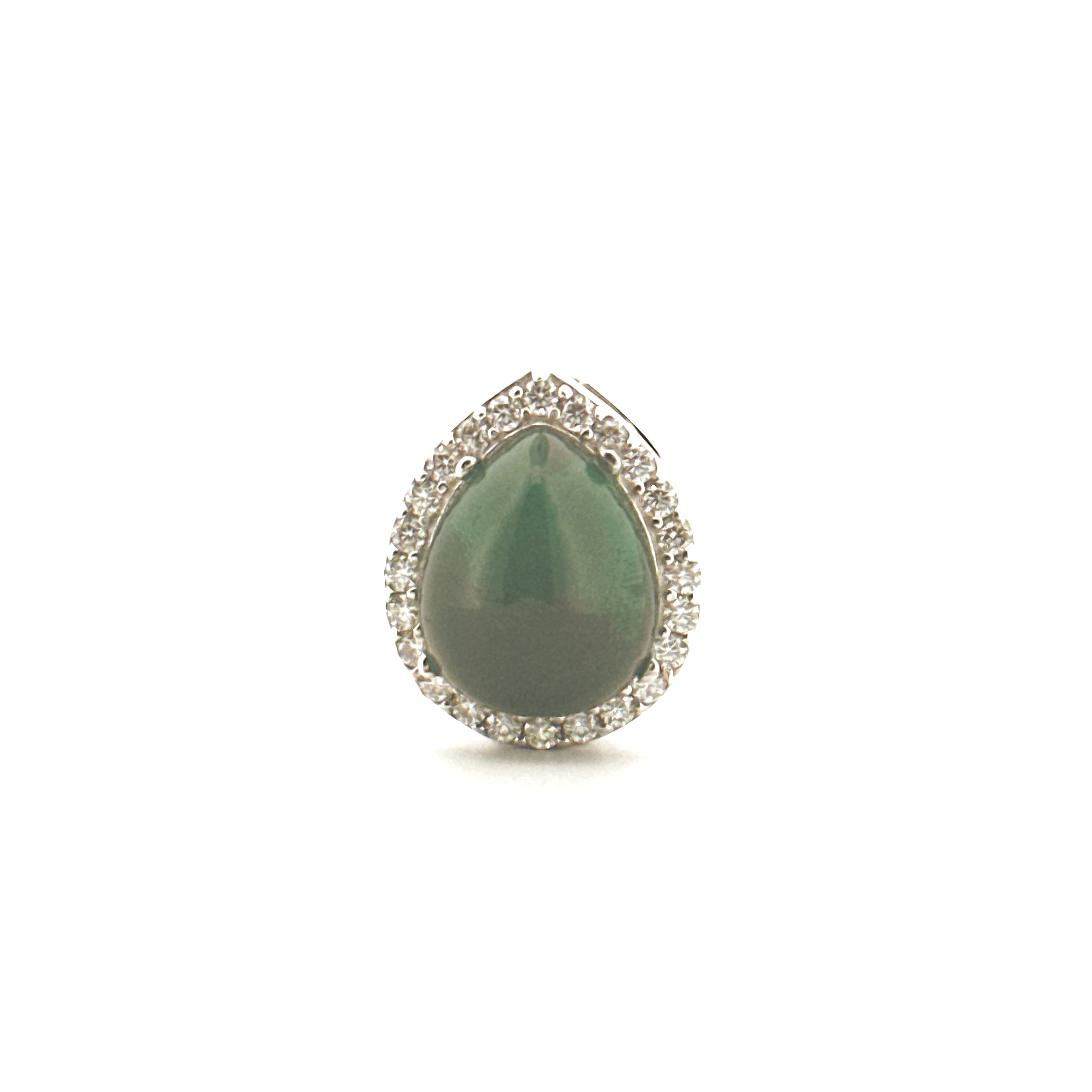 Diamond Birthstone Urn Pendant, Teardrop Urn Necklace, Cremation Jewelry For Ashes, Genuine Gemstones