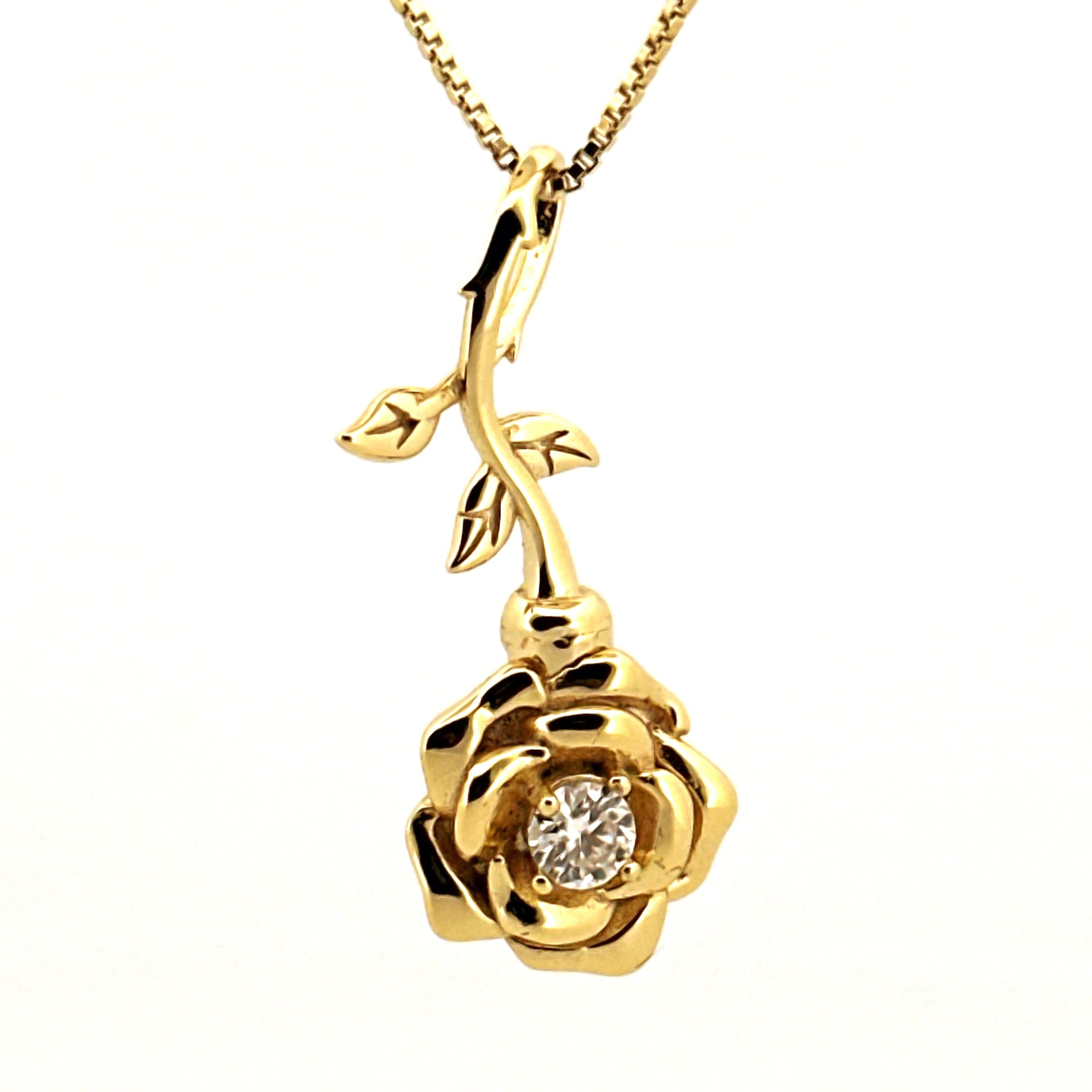 Flower Urn Pendant for Ashes, Diamond Urn Keepsake Jewelry for Human/Pet Ashes