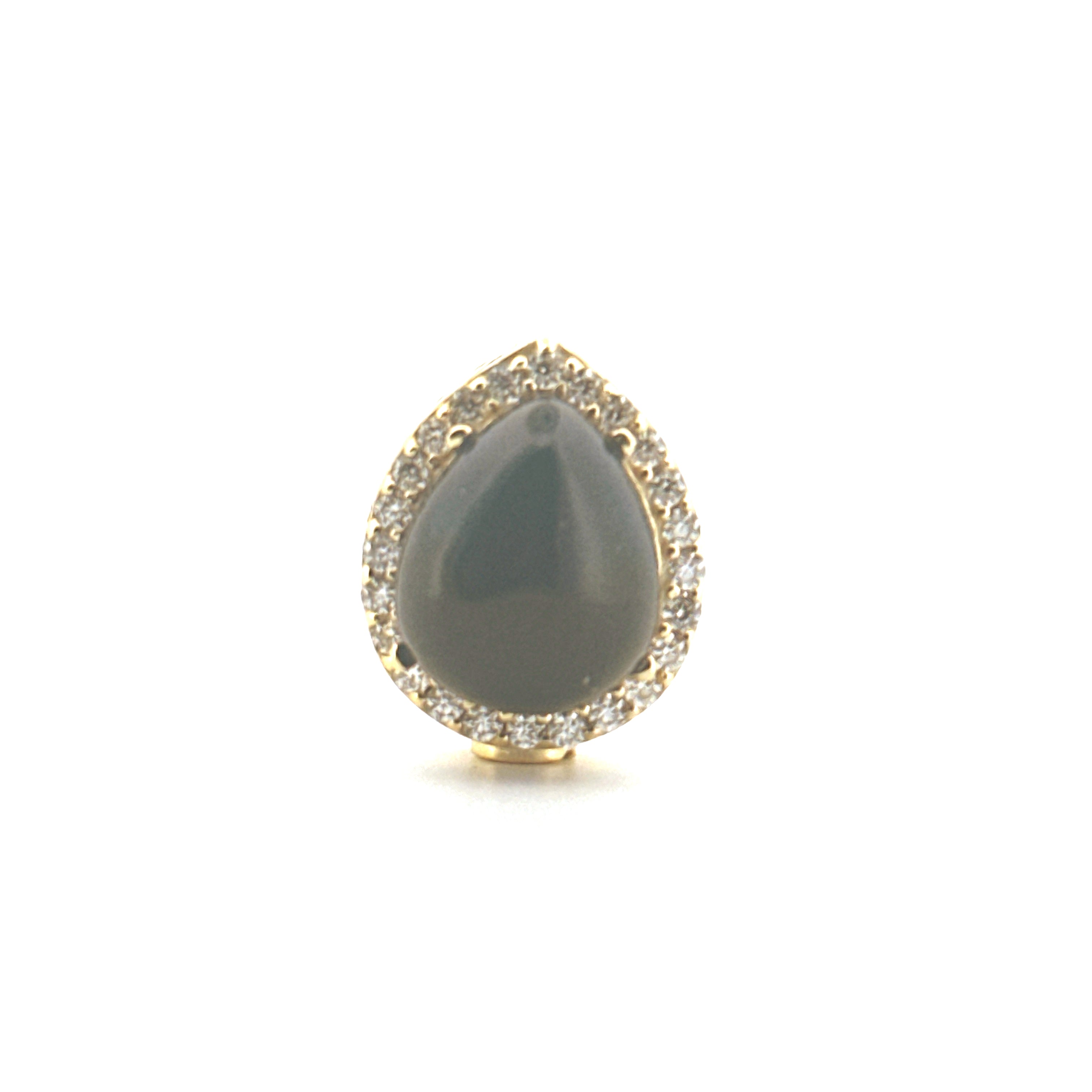 Diamond Birthstone Urn Pendant, Teardrop Urn Necklace, Cremation Jewelry For Ashes, Genuine Gemstones