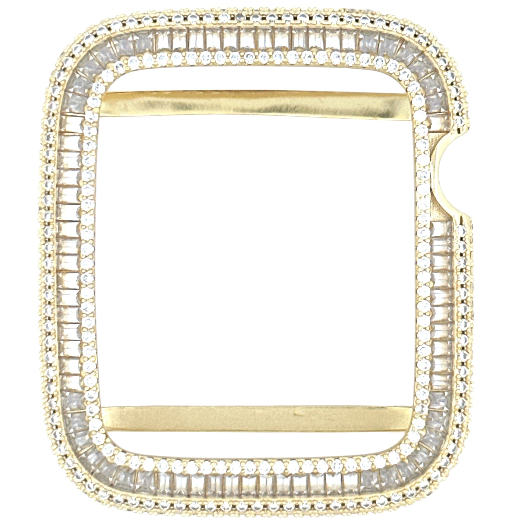 Diamond Apple Bezel 49mm All Series, Stunning Head Turner, GRA Certified Moissanite Diamond