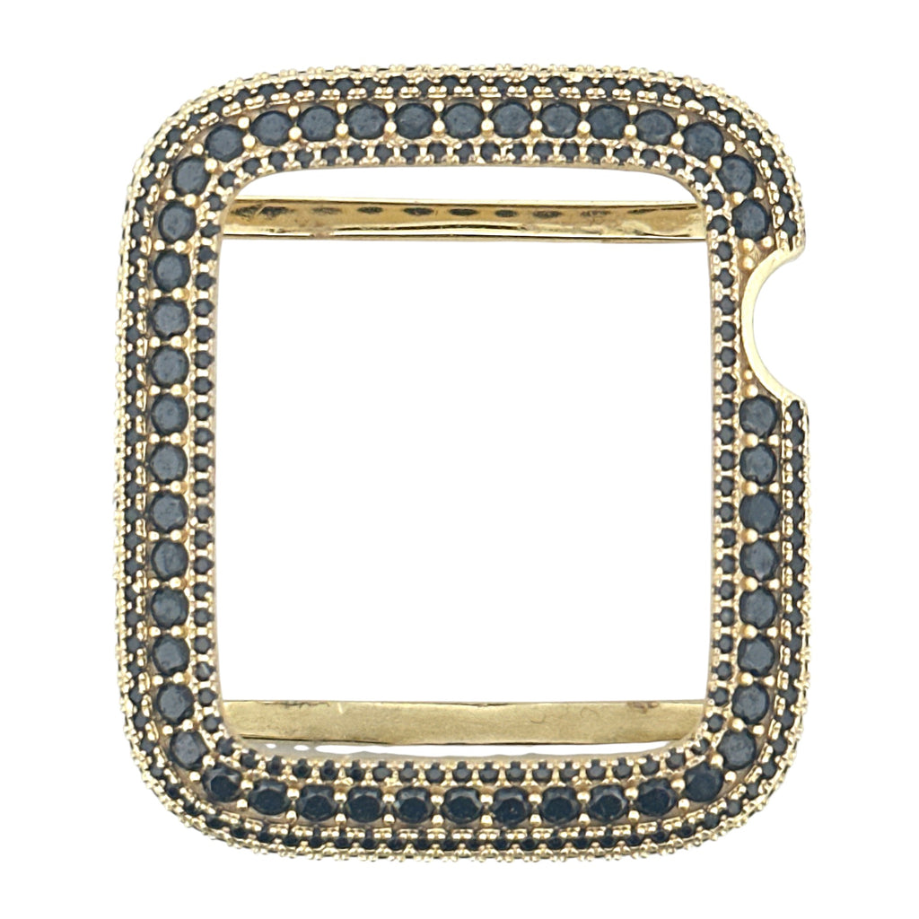 VVS GRA Certified Diamond Bezel For Apple Watch, GRA Certified Black Moissanite Diamond, 100% Passes Diamond Testers