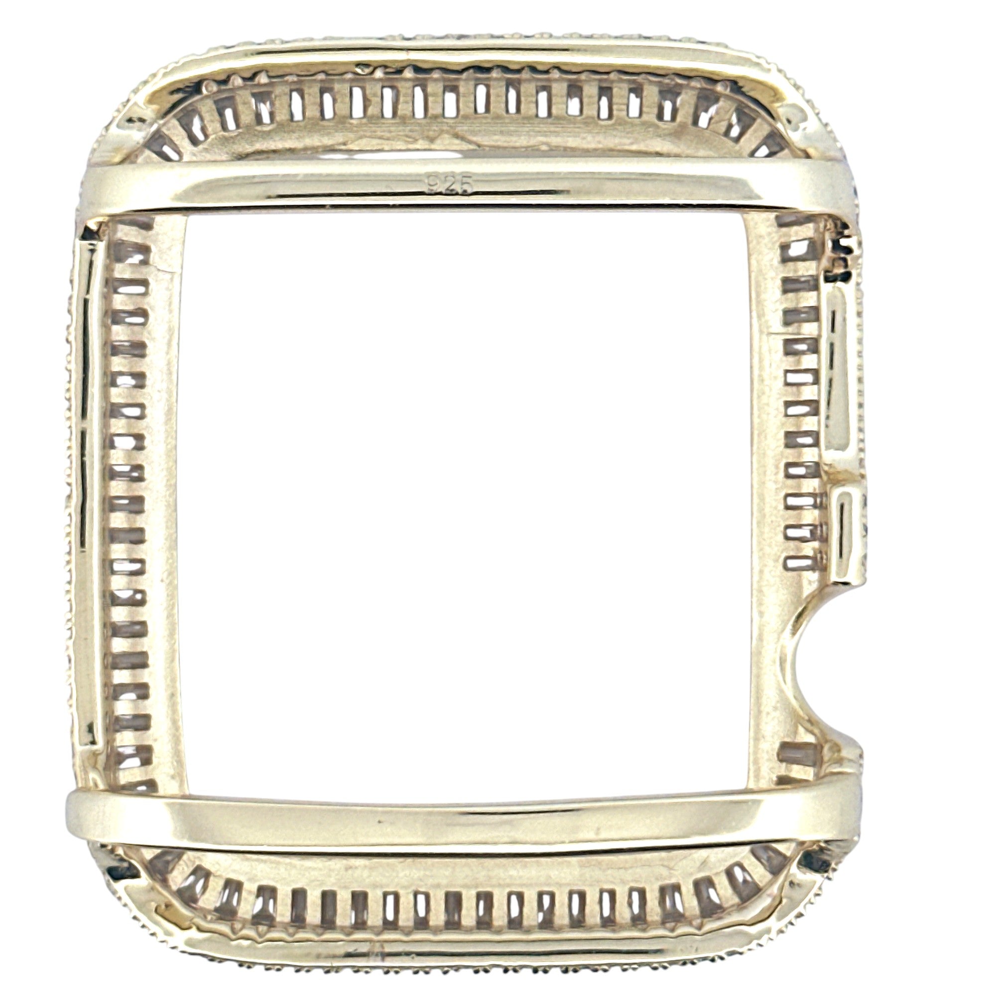 Diamond Apple Bezel 49mm All Series, Stunning Head Turner, GRA Certified Moissanite Diamond