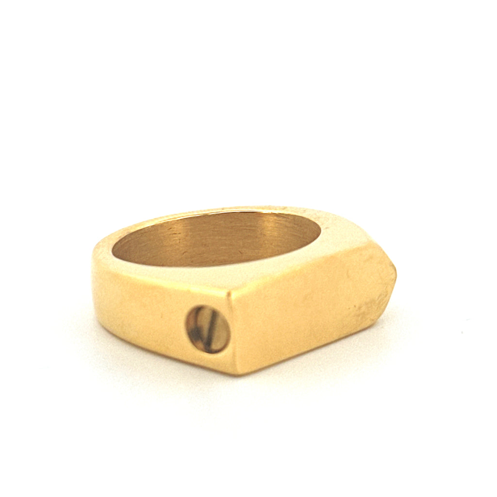 Men's Urn Ring, Personalized Memorial Ring with Ashes, Keepsake Ash Holder
