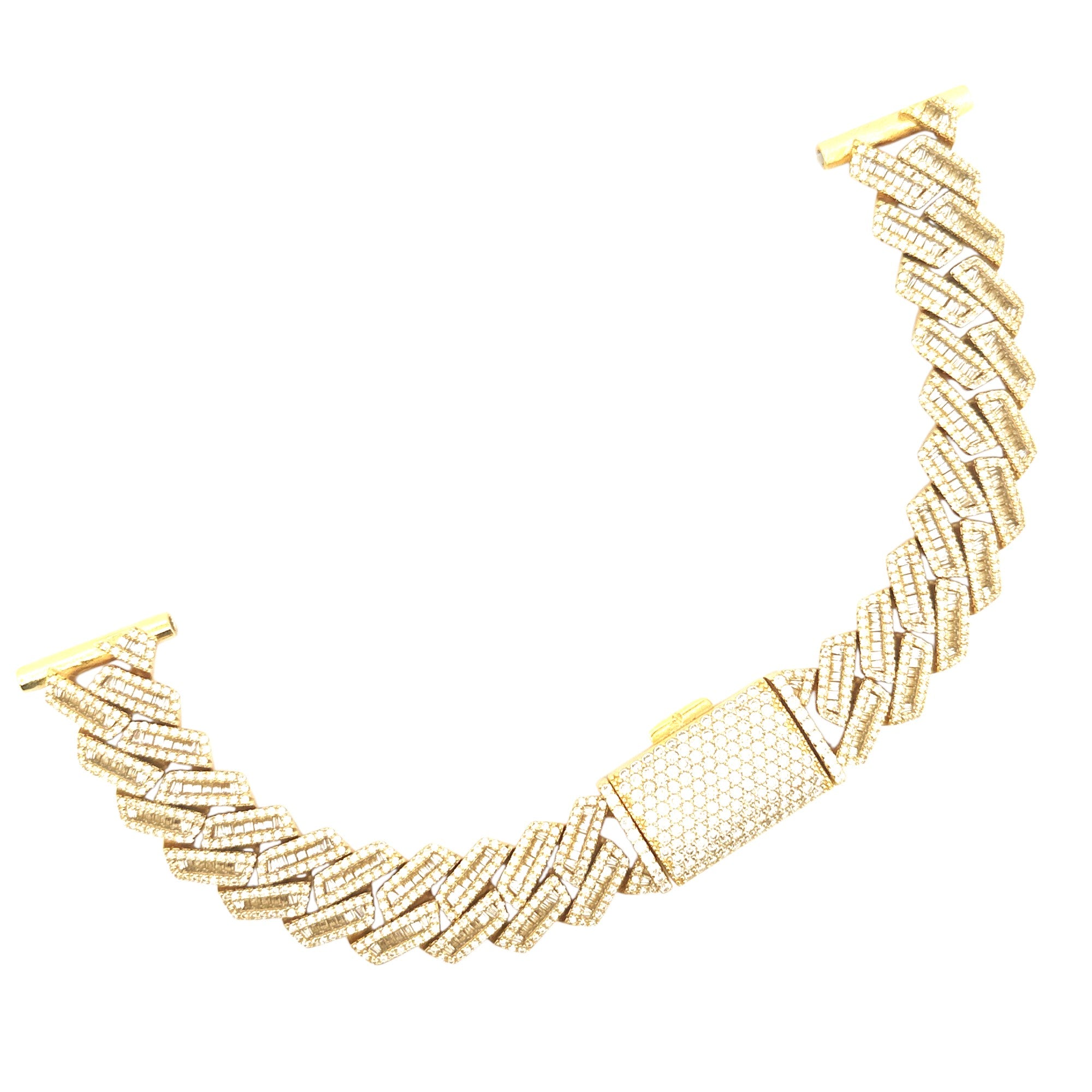 Cuban Link Apple Watch Band – VVS GRA Certified Moissanite Lab Diamonds | Fits All Series | 100% Passes Diamond tester