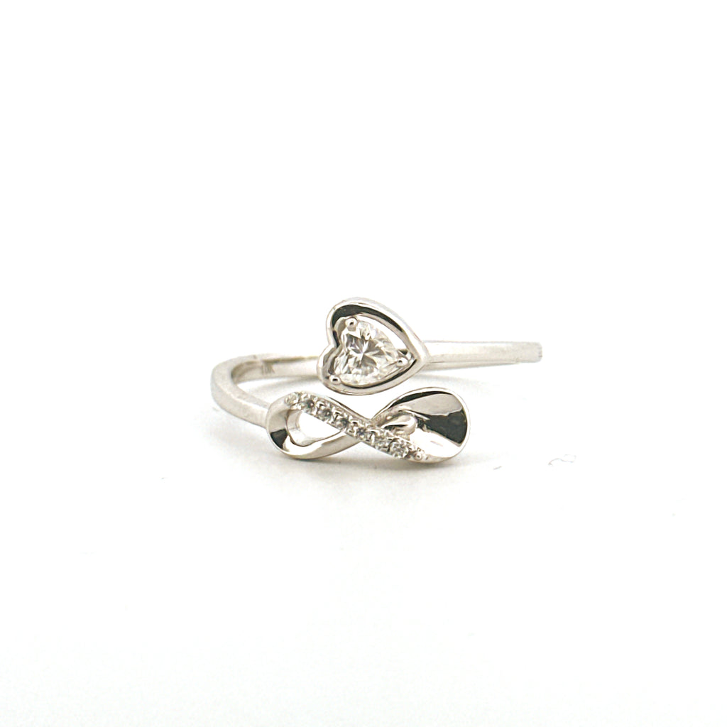 Infinity Heart Diamond Urn Ring for Ashes, Gold Vermeil Cremation Jewelry, Pet/Human Ash holder, Memorial Keepsake