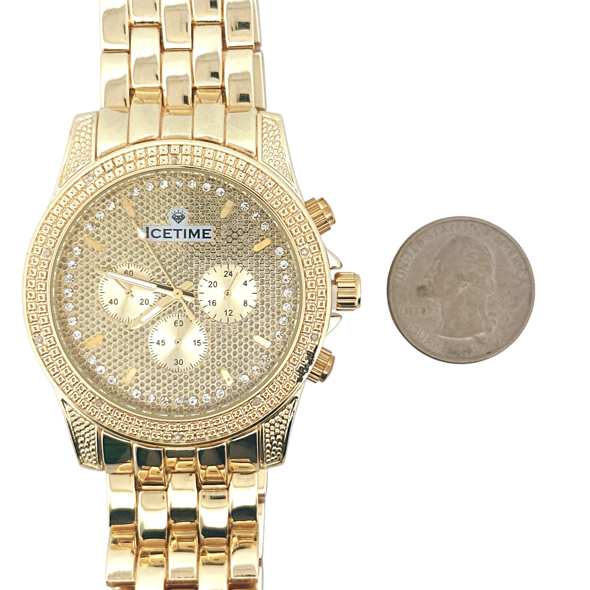 Men’s Diamond Luxury Watch – 1/10 CTTW Natural Diamond, Gift for Him