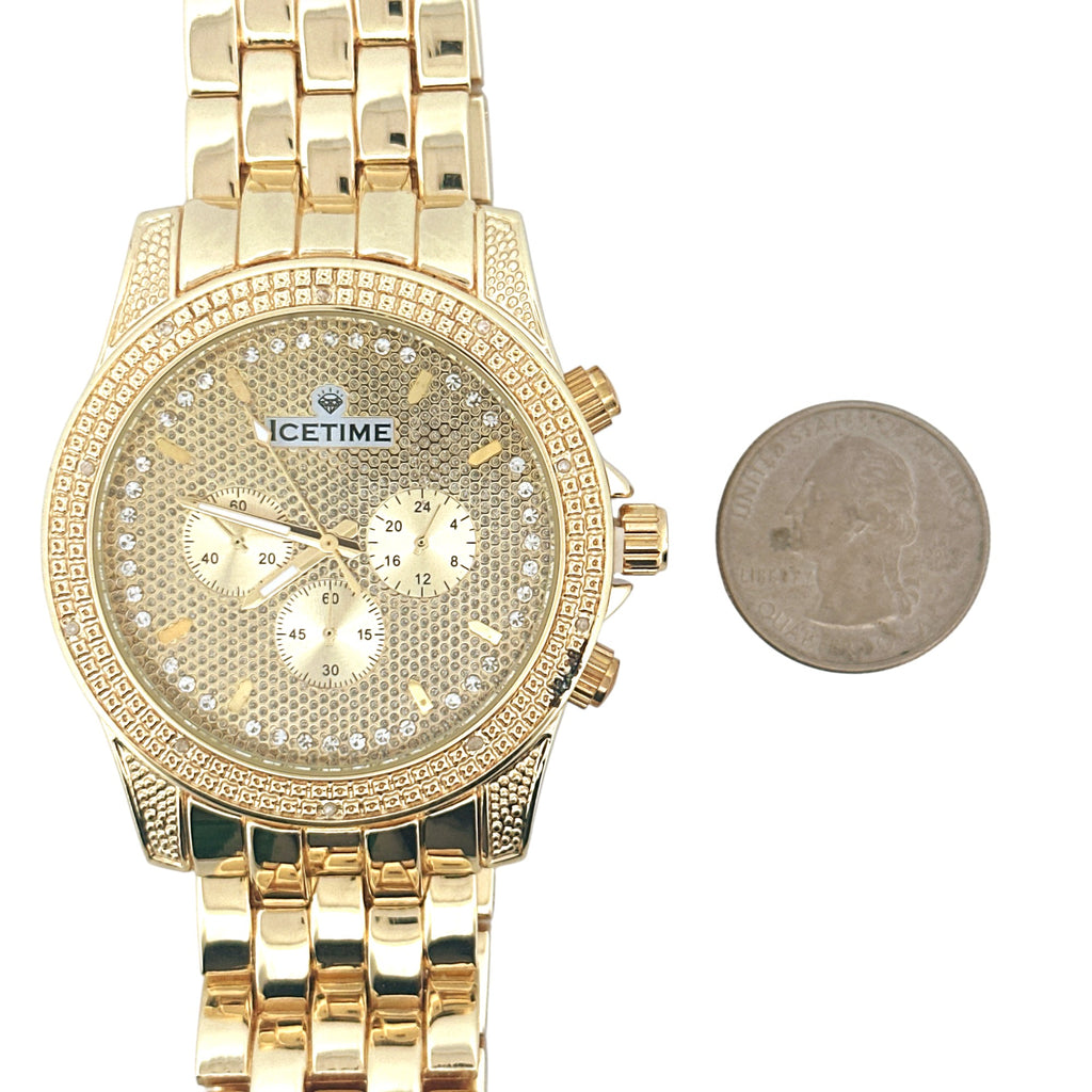 Men’s Diamond Luxury Watch – 1/10 CTTW Natural Diamond, Gift for Him