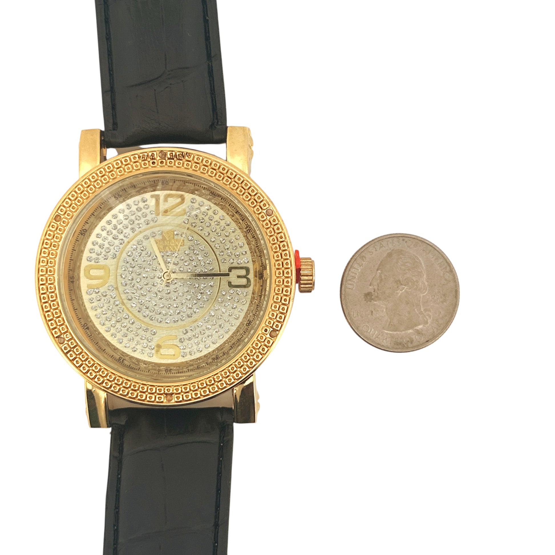 Men’s Diamond Watch – Natural 1/10 CTTW Diamonds, Luxury Diamond Watch