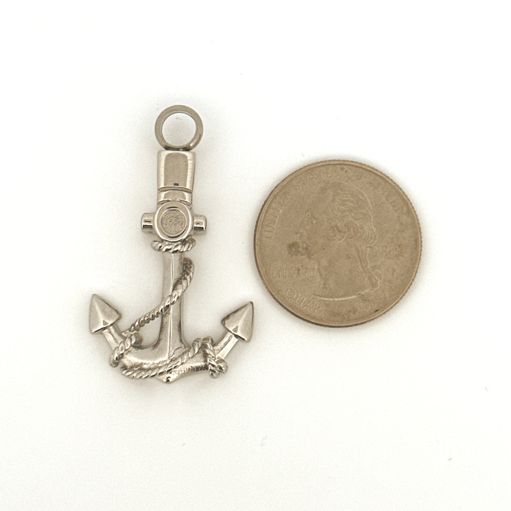 Anchor Urn Pendant, Memorial Ash Necklace for Men & Women, Cremation Jewelry Keepsake