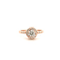 Cargar la imagen en la vista de la galería, Custom Flower Urn Ring – GRA Certified VVS Moissanite or Swarovski Crystal – Personalized Memorial Ashes Ring
