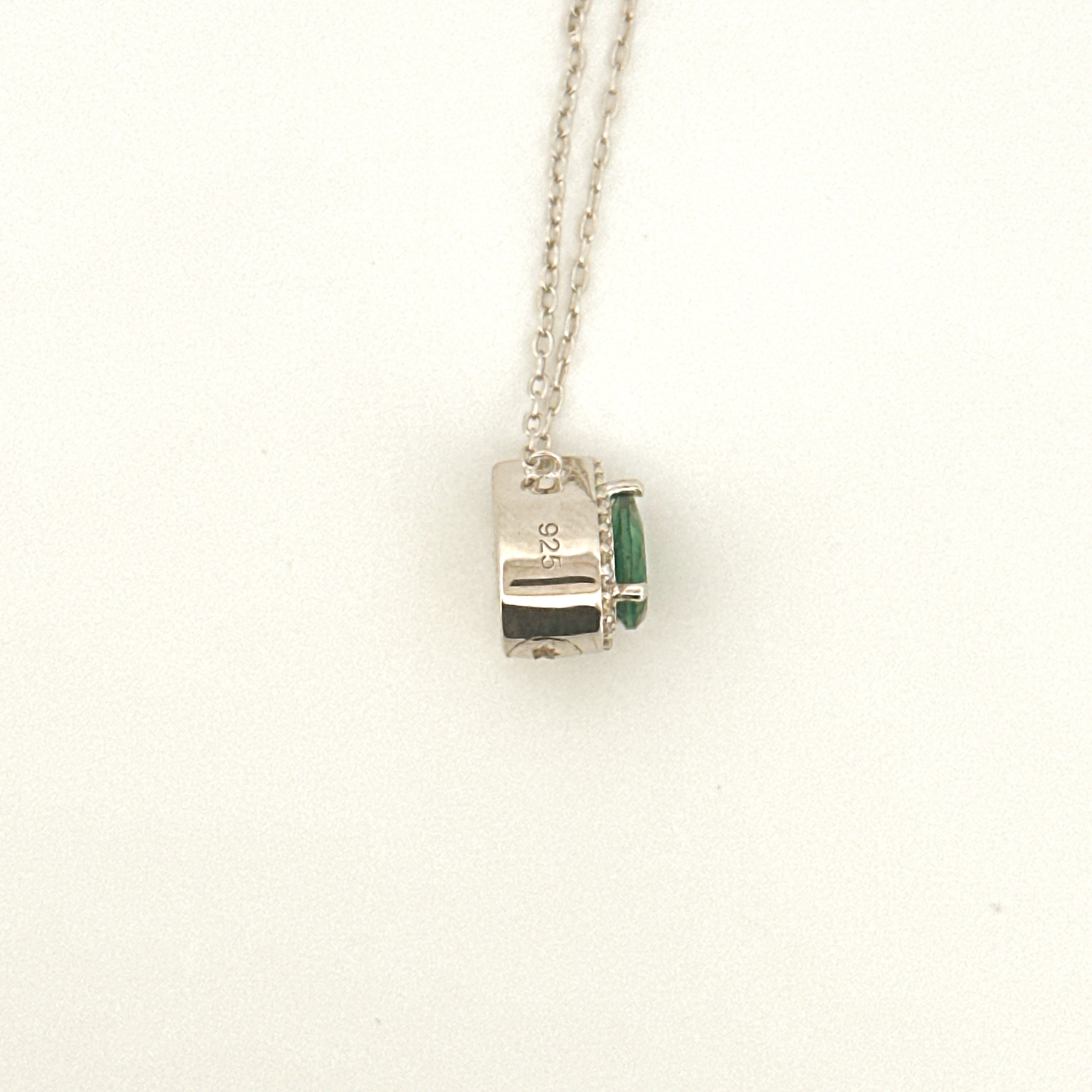 Teardrop Urn Necklace, Diamond Cremation Jewelry for Human/Pet Ashes, Ash Holder, Genuine Gemstone Birthstones