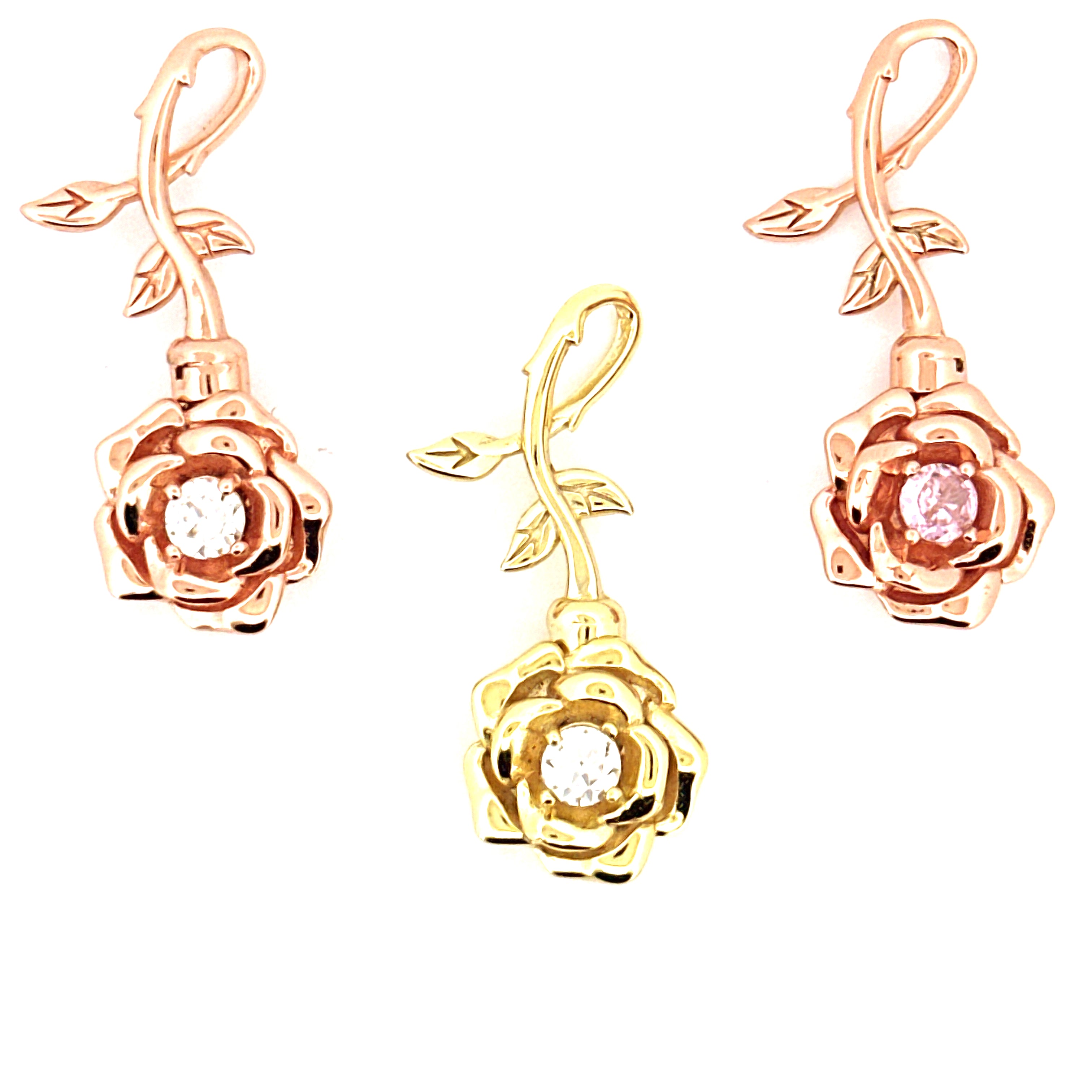 Flower Urn Pendant for Ashes, Diamond Urn Keepsake Jewelry for Human/Pet Ashes