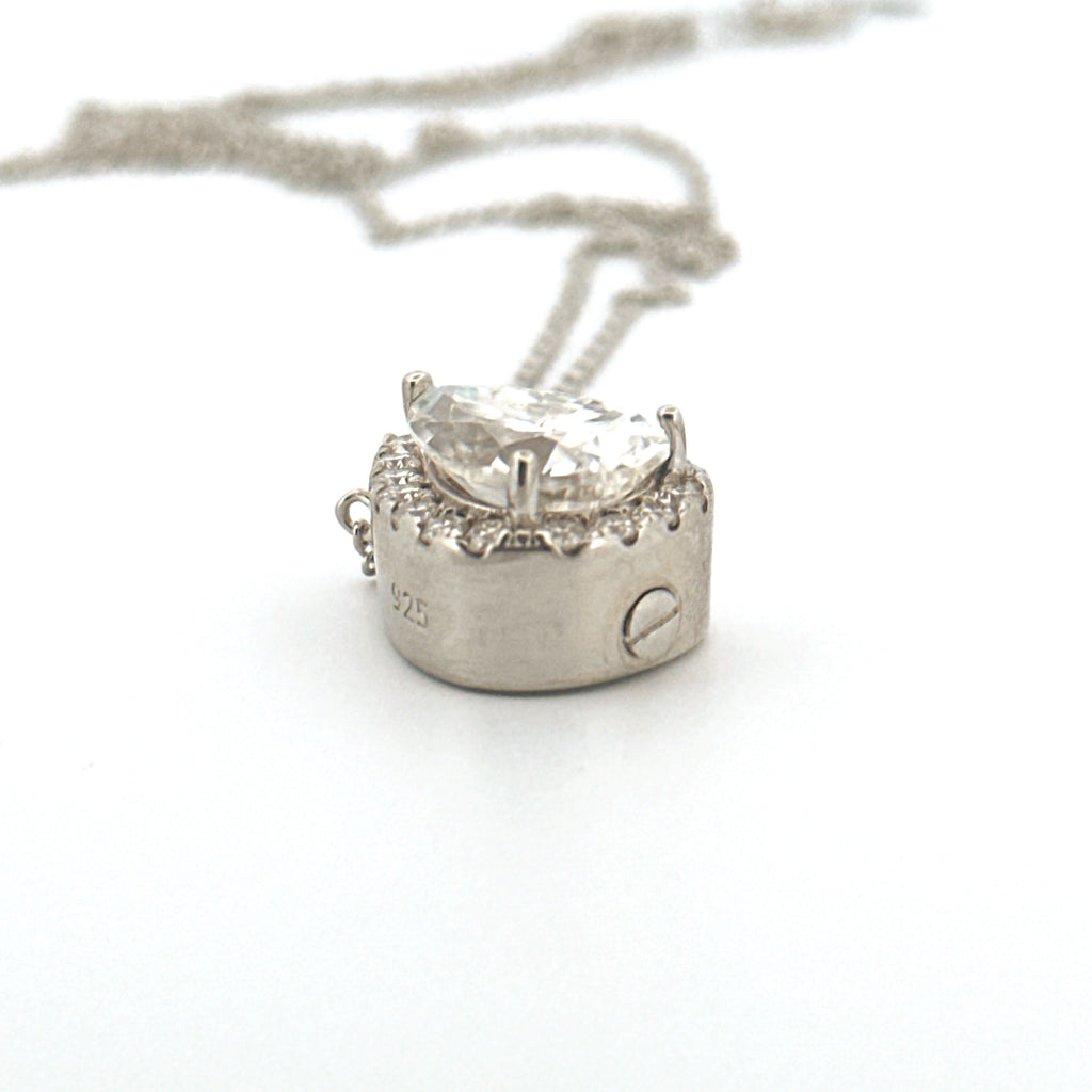 Teardrop Urn Necklace, Cremation Jewelry for Ashes, Ash Holder Keepsake Urn Pendant