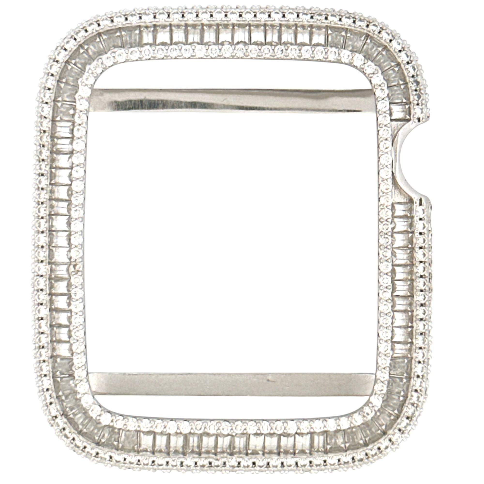 Diamond Apple Bezel 49mm All Series, Stunning Head Turner, GRA Certified Moissanite Diamond