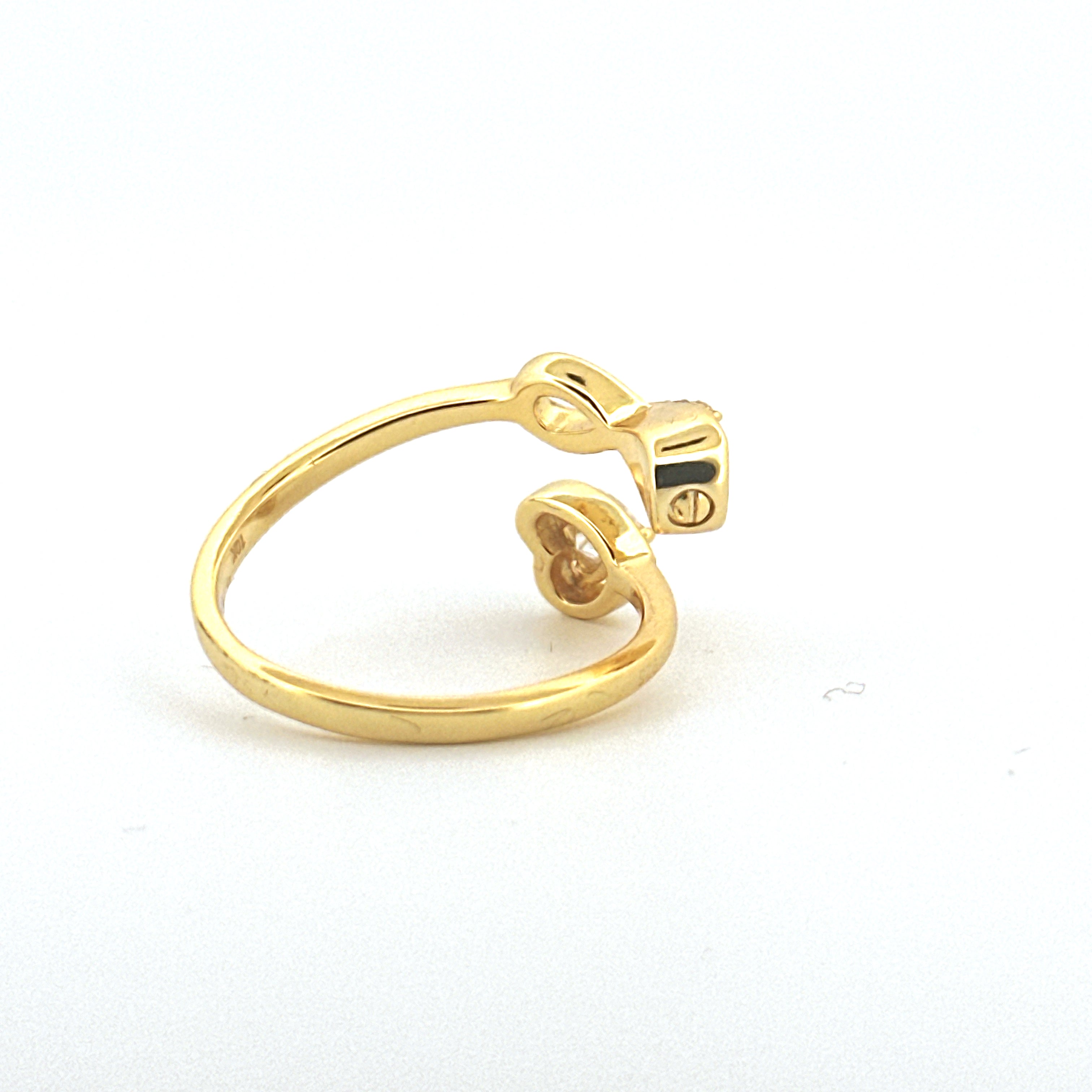 Infinity Heart Diamond Urn Ring for Ashes, Gold Vermeil Cremation Jewelry, Pet/Human Ash holder, Memorial Keepsake