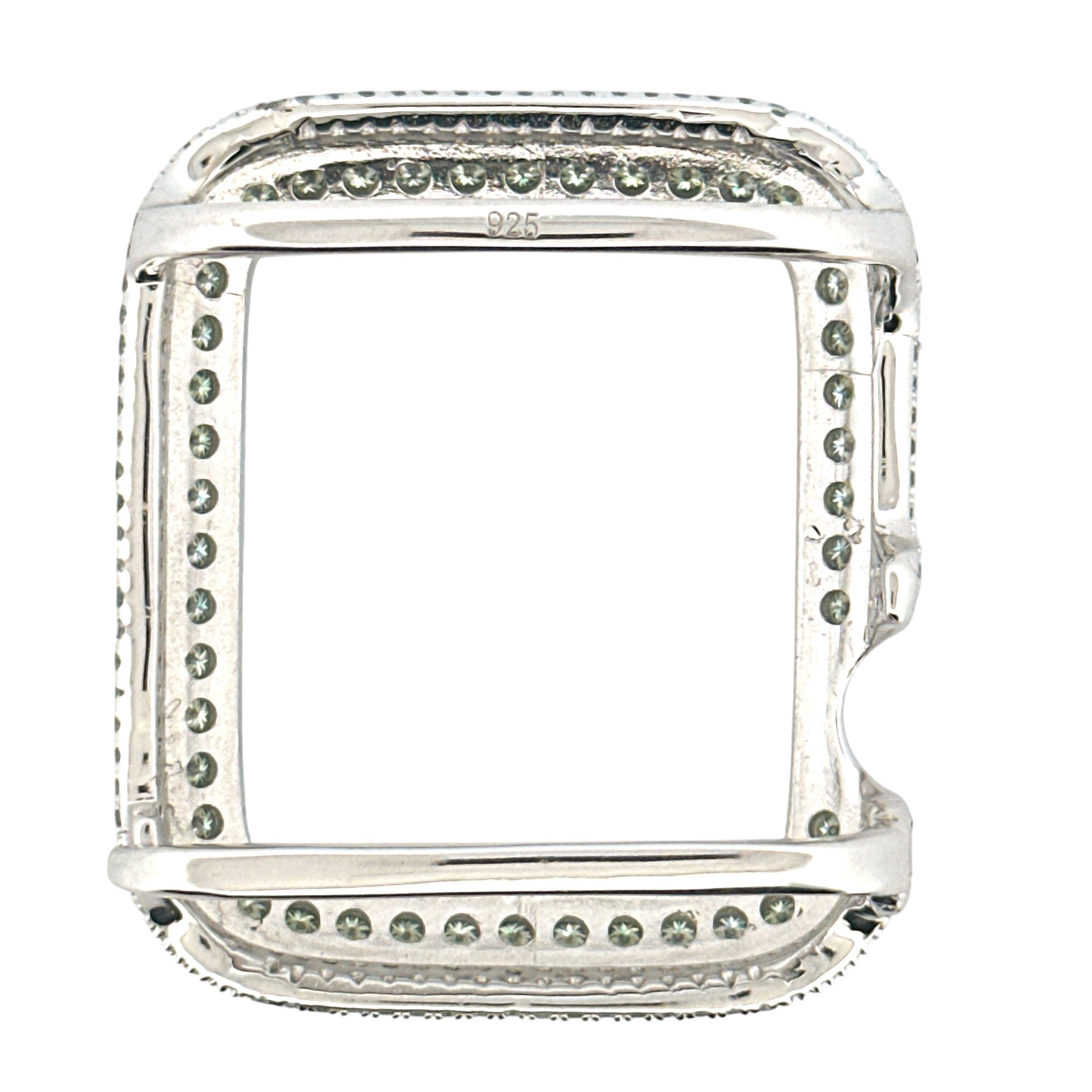 VVS GRA Certified Diamond Apple Bezel , GRA Certified Emerald Moissanite Diamonds, All Series, 100% Passes Diamond Testers