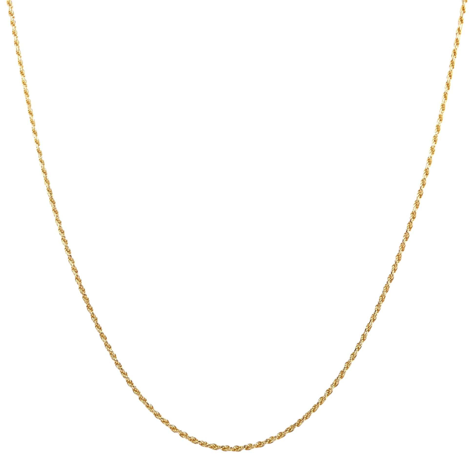 Diamond Cut Rope Chain – Solid 10K Gold or 925