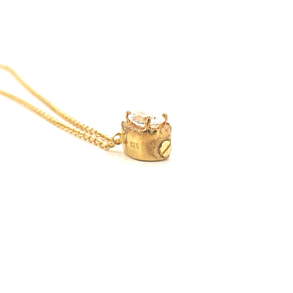 Teardrop Urn Necklace, Diamond Cremation Jewelry for Human/Pet Ashes, Ash Holder, Genuine Gemstone Birthstones