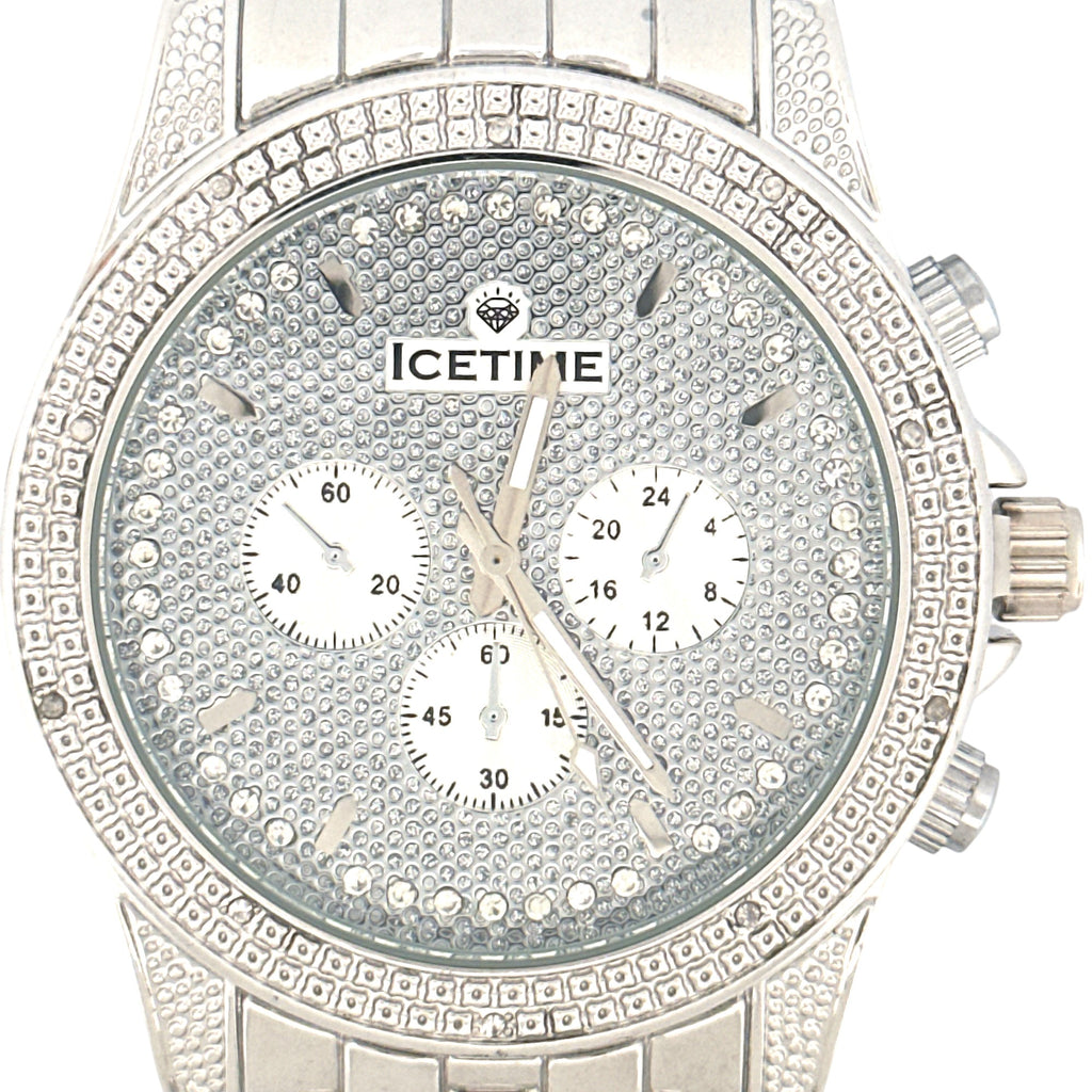 Men’s Diamond Luxury Watch – 1/10 CTTW Natural Diamond, Gift for Him