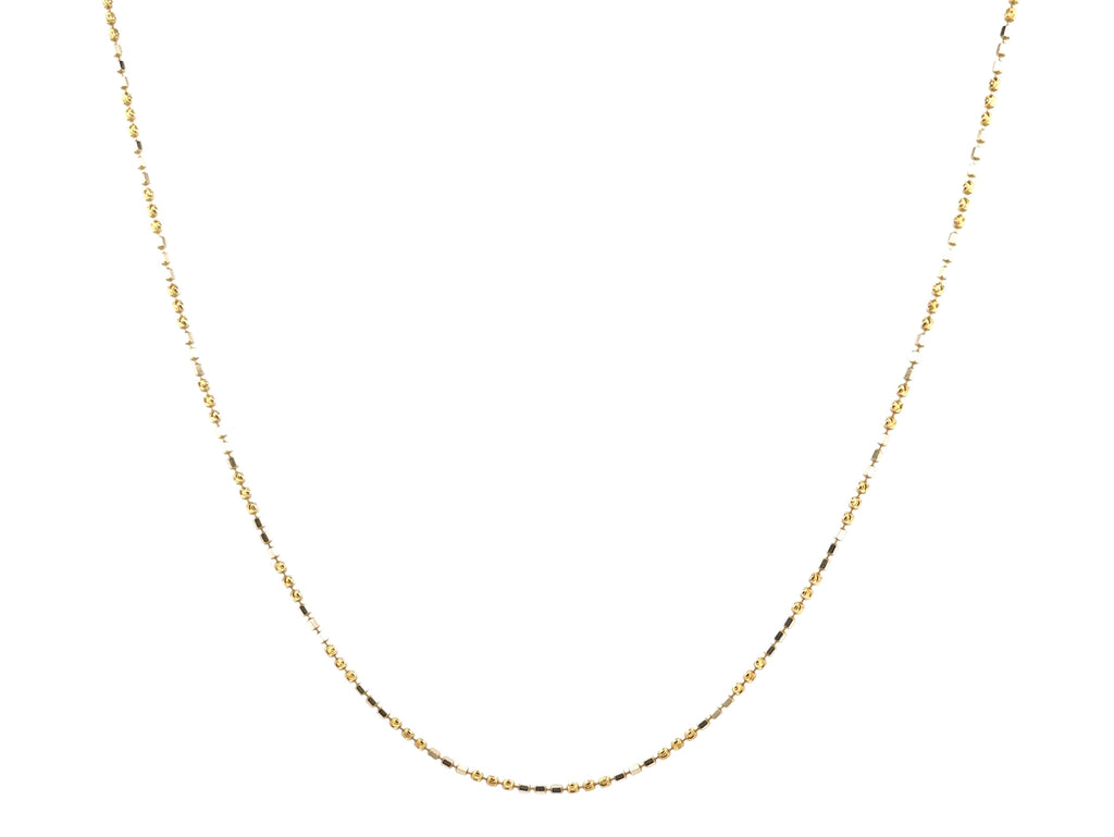 Diamond-Cut Beaded Gold Vermeil Chain – Rare Design
