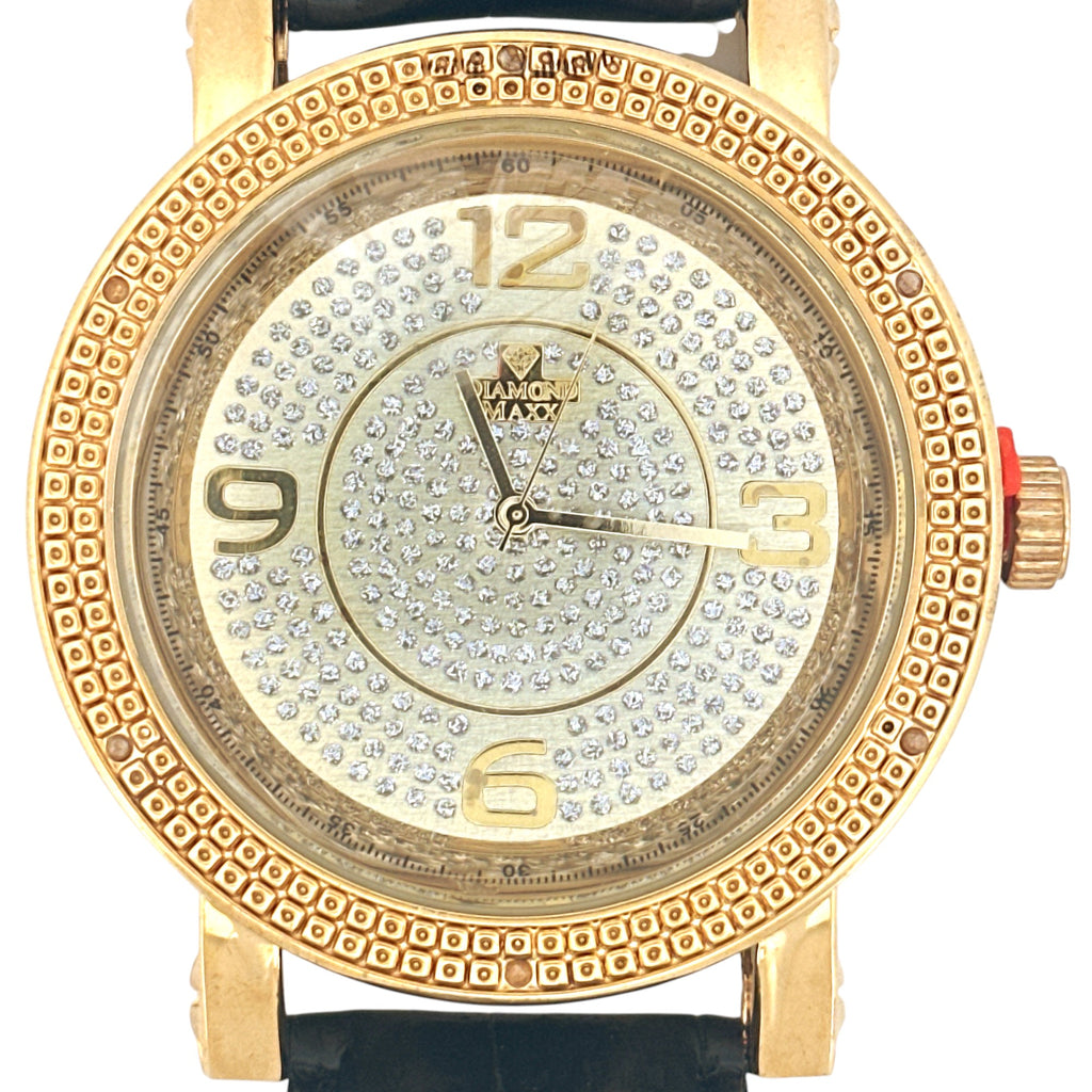 Men’s Diamond Watch – Natural 1/10 CTTW Diamonds, Luxury Diamond Watch