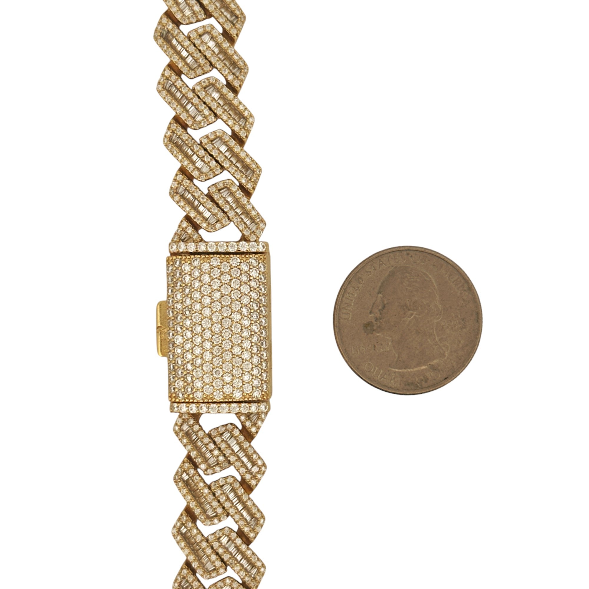 Cuban Link Apple Watch Band – VVS GRA Certified Moissanite Lab Diamonds | Fits All Series | 100% Passes Diamond tester