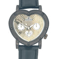 Women's Diamond Watch, Gift for Her, Real Diamond Heart Watch