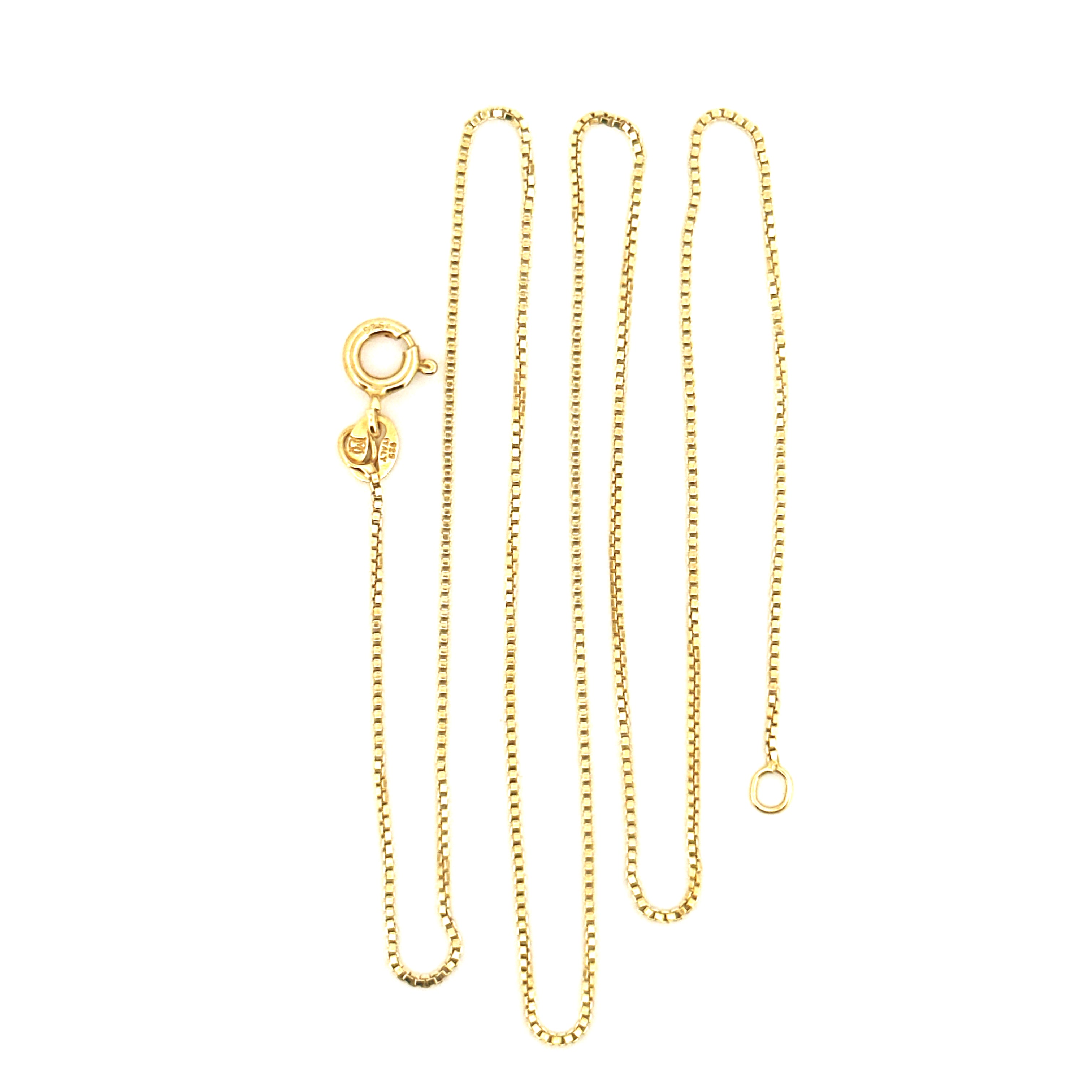 Box Chain Diamond-Cut Two Tone Gold – 14K Over 925 Sterling Silver, Unique Design