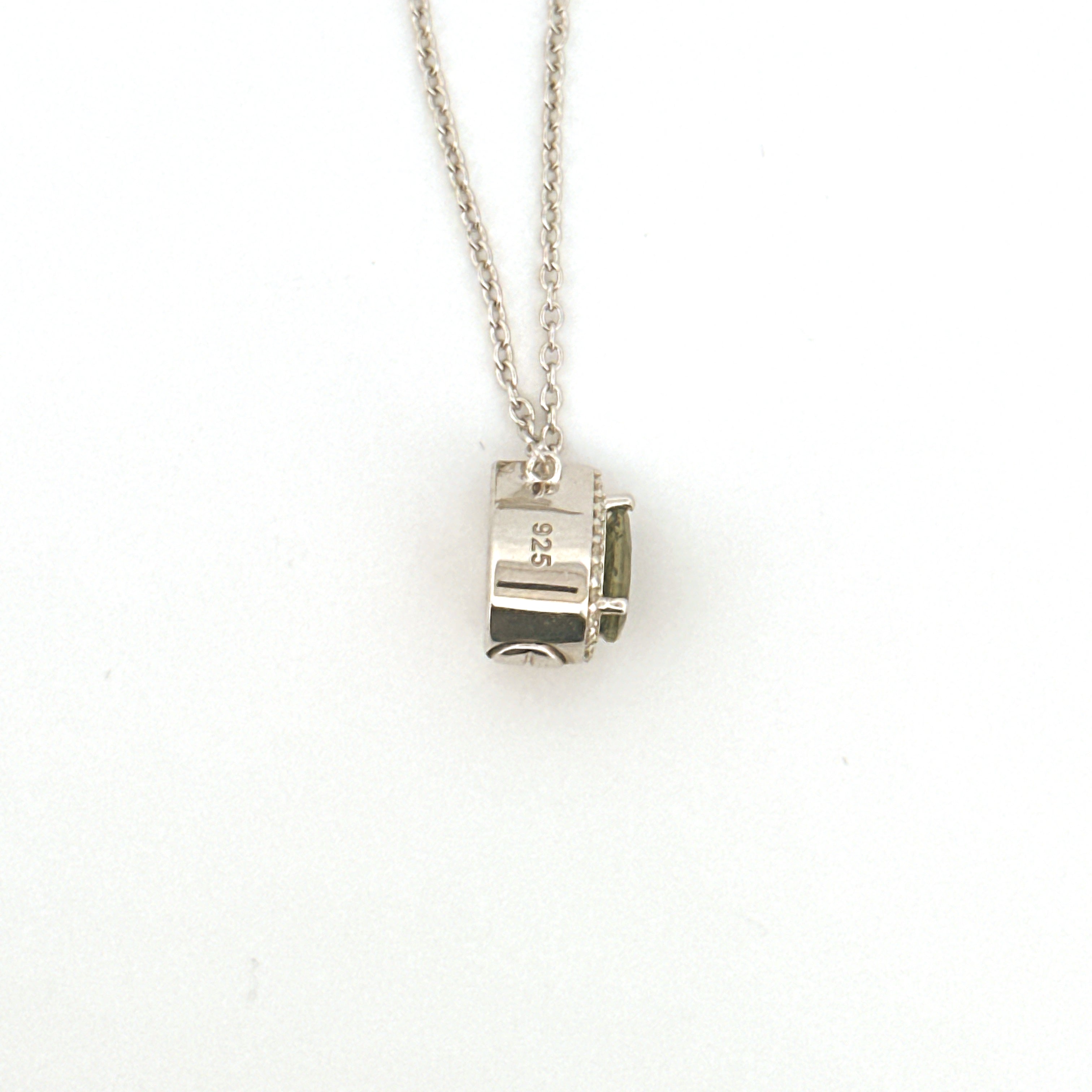 Teardrop Urn Necklace, Diamond Cremation Jewelry for Human/Pet Ashes, Ash Holder, Genuine Gemstone Birthstones