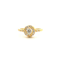 Cargar la imagen en la vista de la galería, Custom Flower Urn Ring – GRA Certified VVS Moissanite or Swarovski Crystal – Personalized Memorial Ashes Ring
