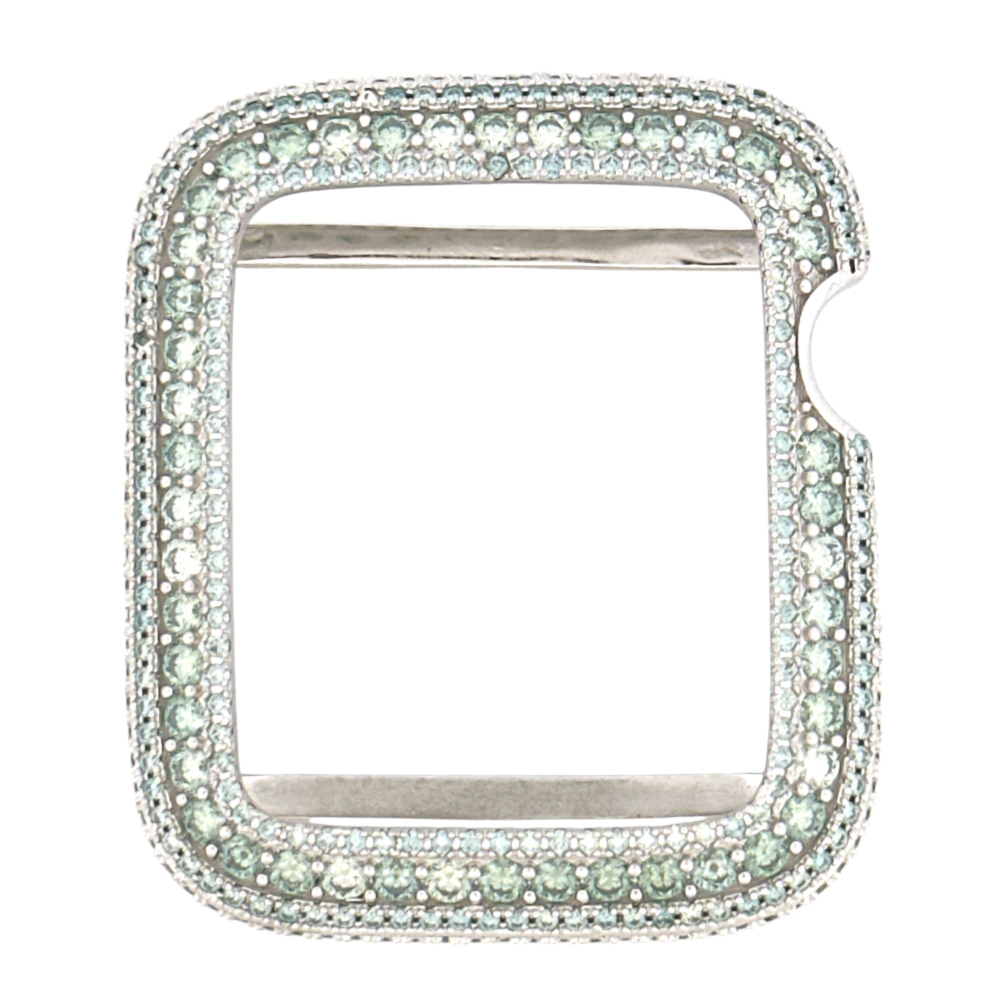 VVS GRA Certified Diamond Apple Bezel , GRA Certified Emerald Moissanite Diamonds, All Series, 100% Passes Diamond Testers