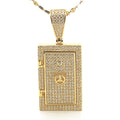 Vault Locket Urn Pendant – Gold Memorial Cremation Jewelry to Hold Ashes, Ash Holder, Keepsake Urn Pendant