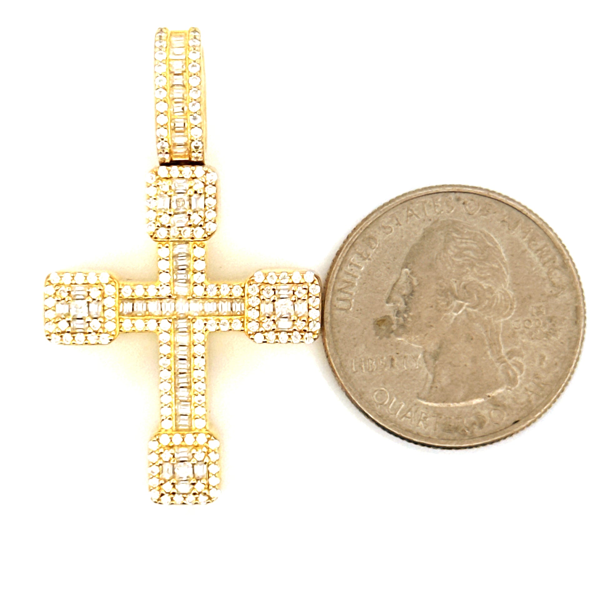 Diamond Cross Urn Pendant, Cremation Pendant, Ash Holder for Human/Pet Ashes