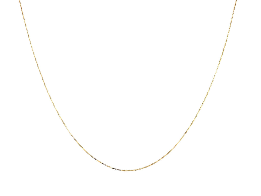 Box Chain Diamond-Cut Two Tone Gold – 14K Over 925 Sterling Silver, Unique Design