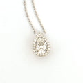 Teardrop Urn Necklace, Diamond Cremation Jewelry for Human/Pet Ashes, Ash Holder, Genuine Gemstone Birthstones