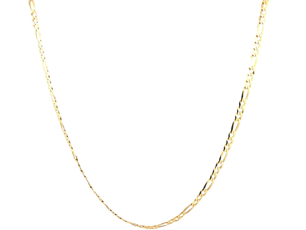 Gold Figaro Chain – 5mm Diamond Cut Gold Chain
