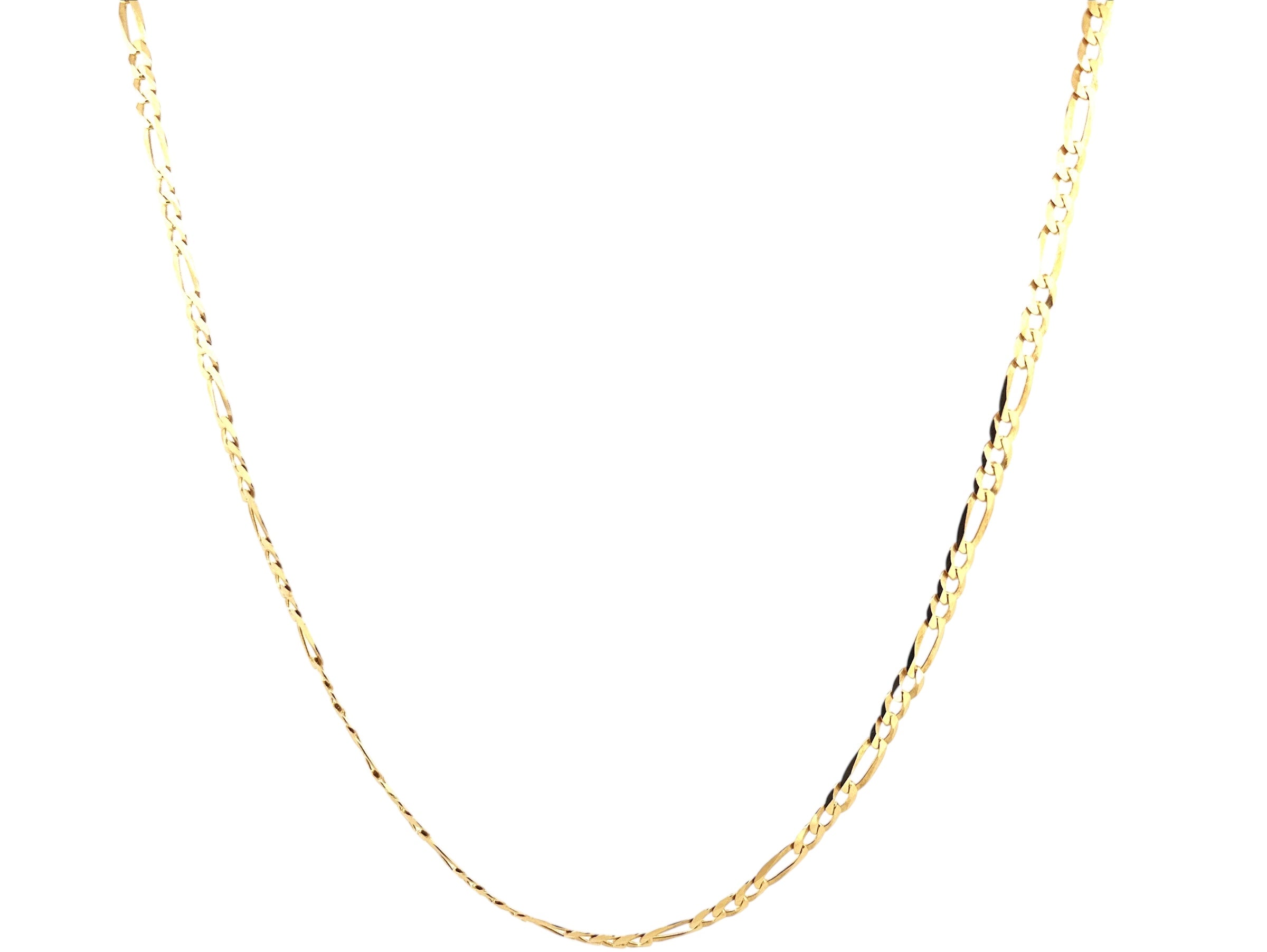 Gold Figaro Chain – 5mm Diamond Cut Gold Chain
