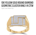 Load image into Gallery viewer, 10K Yellow Gold | Real Diamond Ring | Luxury Diamond Jewelry | HipHop Ring for men | Wedding Band | Real Diamond Ring | Christmas Gift Sale
