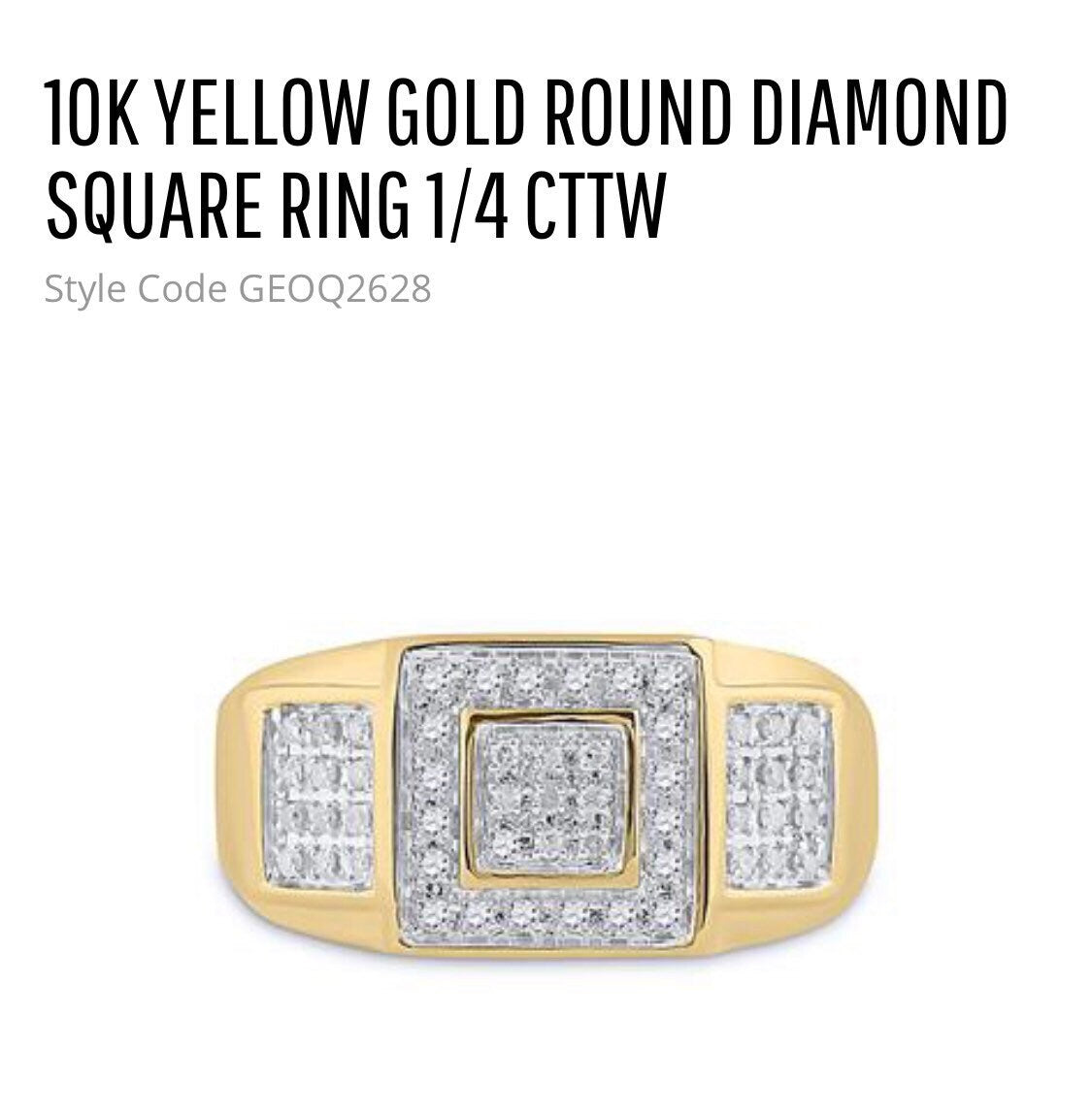 Real Diamond Ring | 10K Solid Gold | Luxury | Diamond Jewelry | HipHop Rings for men | Wedding Bands | Real Gold Rings | Christmas Gifts