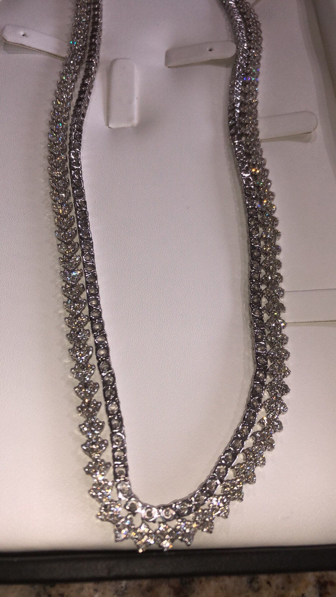 Custom designed men’s real diamond necklace 13 carat hand picked solitaires on 10k solid gold-breathtaking! Retails for 27,000+ save w/ us!