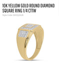 Load image into Gallery viewer, Real Diamond Ring | 10K Solid Gold | Luxury | Diamond Jewelry | HipHop Rings for men | Wedding Bands | Real Gold Rings | Christmas Gifts
