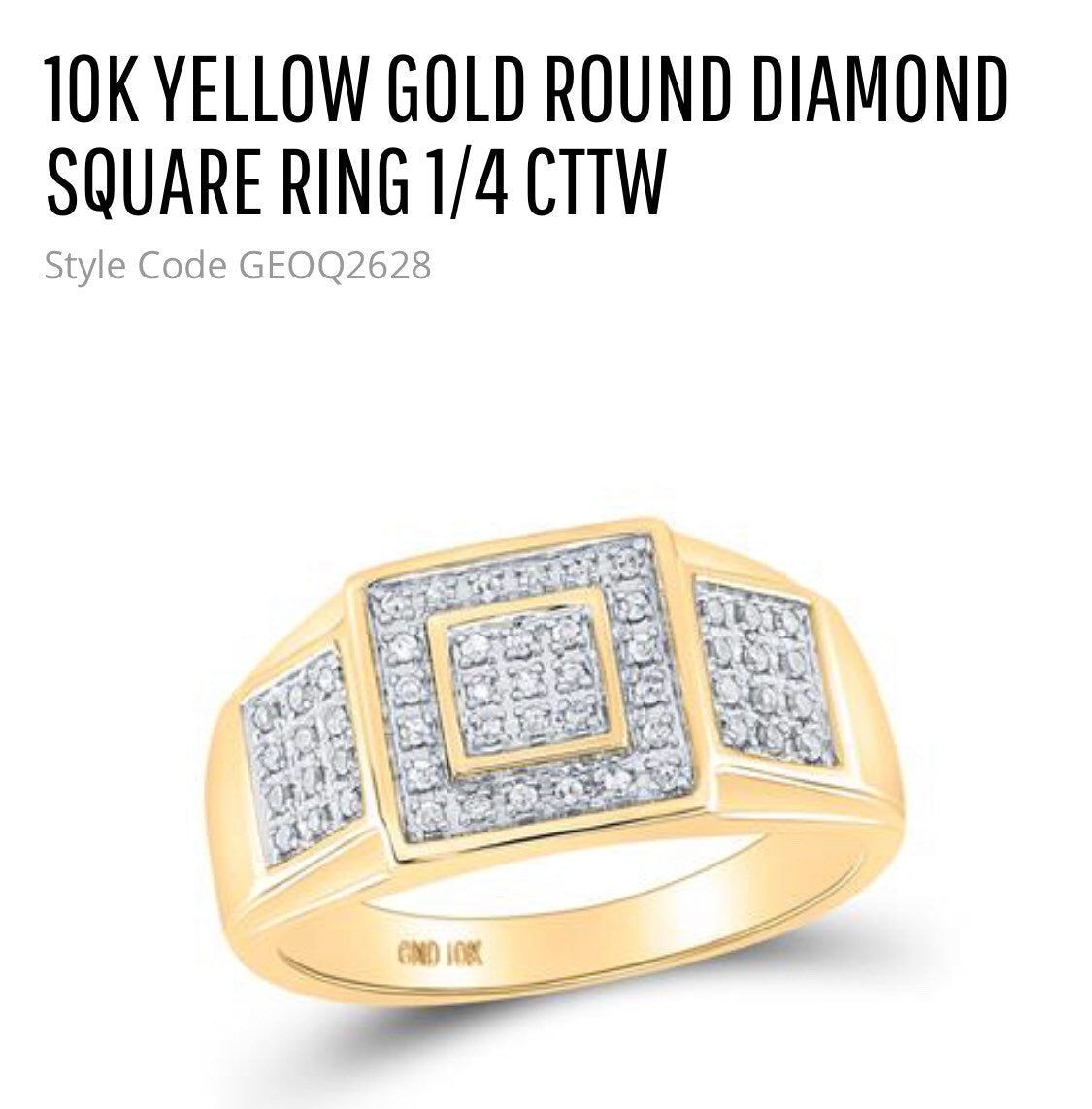 Real Diamond Ring | 10K Solid Gold | Luxury | Diamond Jewelry | HipHop Rings for men | Wedding Bands | Real Gold Rings | Christmas Gifts