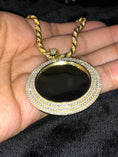 Load image into Gallery viewer, Medium custom memory pendant w/ diamond cut solid rope chain
