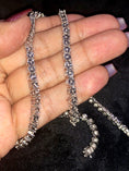 Load image into Gallery viewer, Real Diamond tennis chain! Semi Annual sale deal!Biggest sale on real diamond jewelry authenticity card INCl. Best holiday gift
