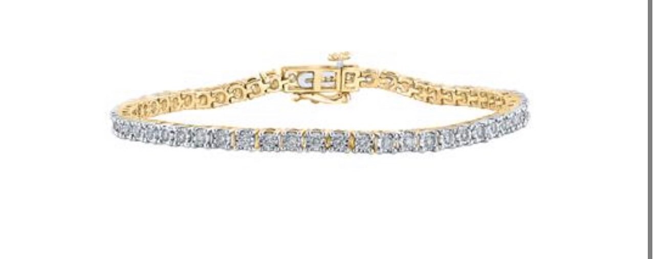 10k solid gold unisex real 1 carat diamond tennis bracelet. Comes w/ certificate of authenticity. Not plated! Not fake stones! All natural!