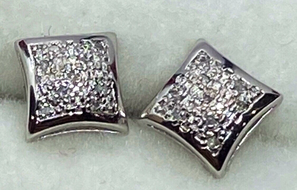 Real Diamond Stud Earrings, Birthday, Genuine Diamond screw back studs, NOT CZ not lab made, Christmas stocking stuffer, gifts for him/her