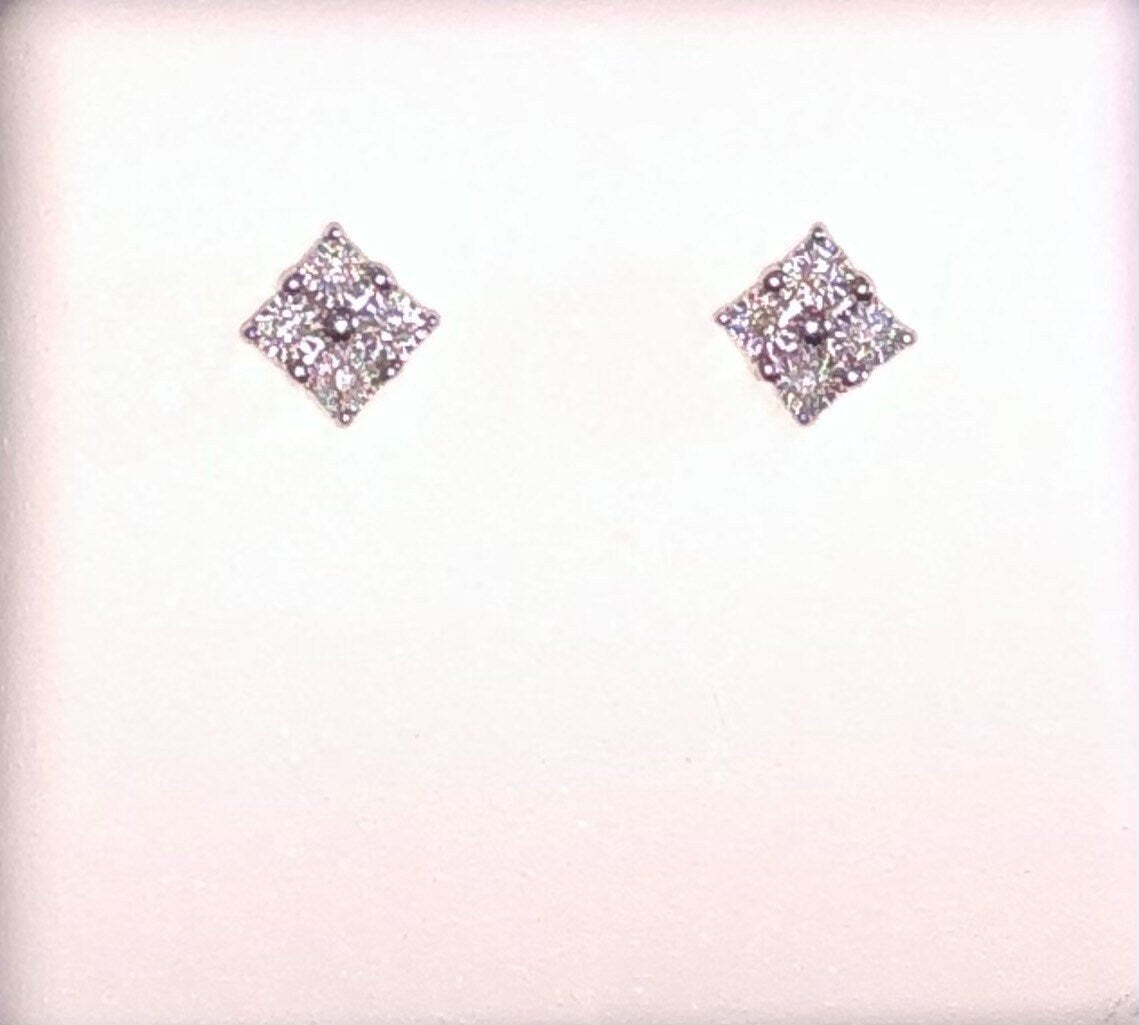 These beautiful Real Diamond Stud Earrings are the best earrings I’ve come across in a long time. Comes w/ certificate of authenticity. Sale