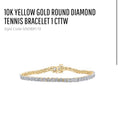 Load image into Gallery viewer, 10k solid gold unisex real 1 carat diamond tennis bracelet. Comes w/ certificate of authenticity. Not plated! Not fake stones! All natural!
